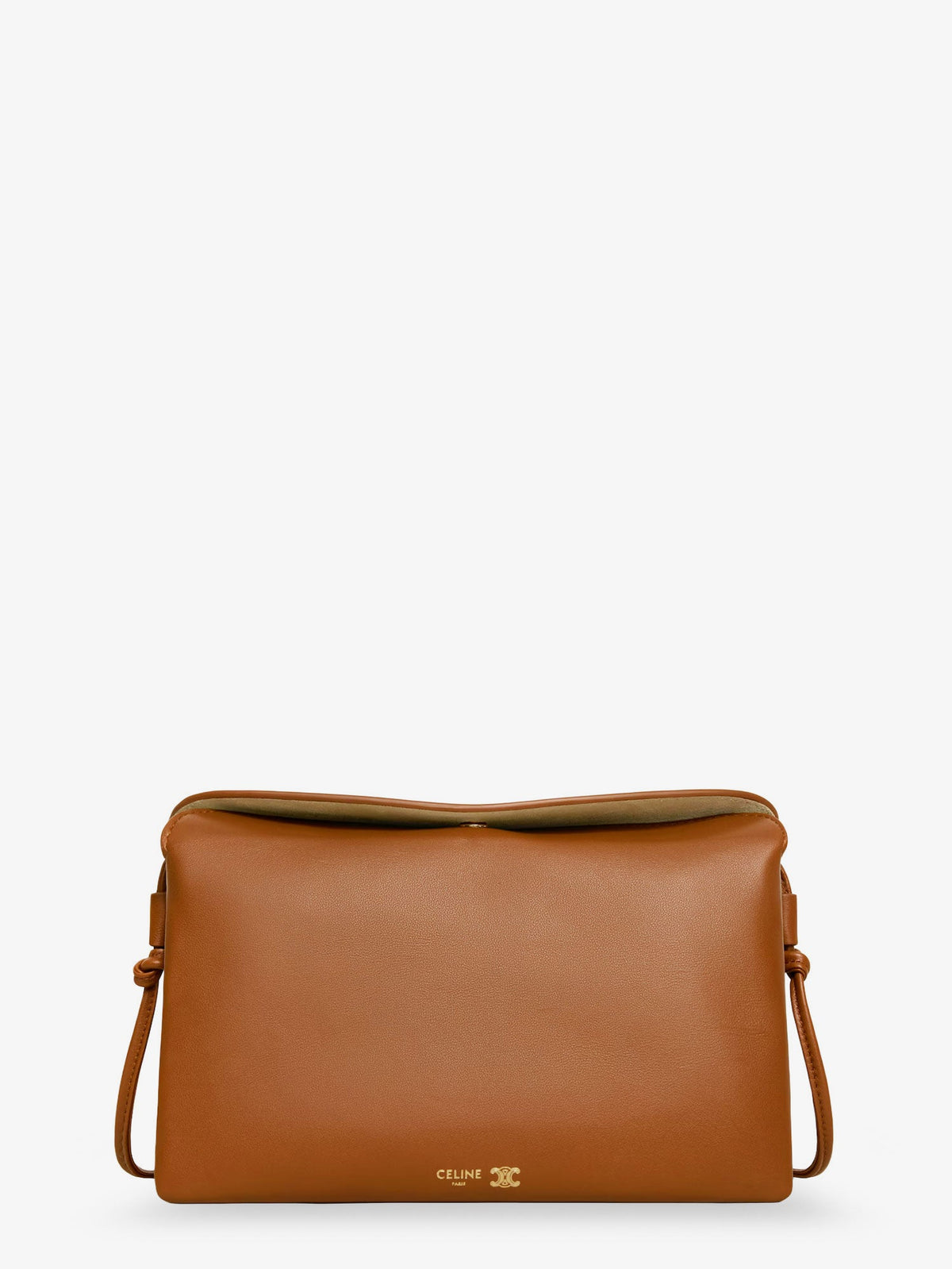 Celine Trio leather crossbody bag - Softtan