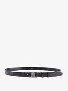 Celine Triomphe coated canvas belt - Black