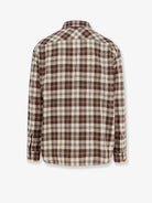 Celine Madras wool shirt - Beige Marron