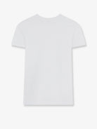 Celine Cotton T-shirt with front lettering logo print - Offwhiteblack