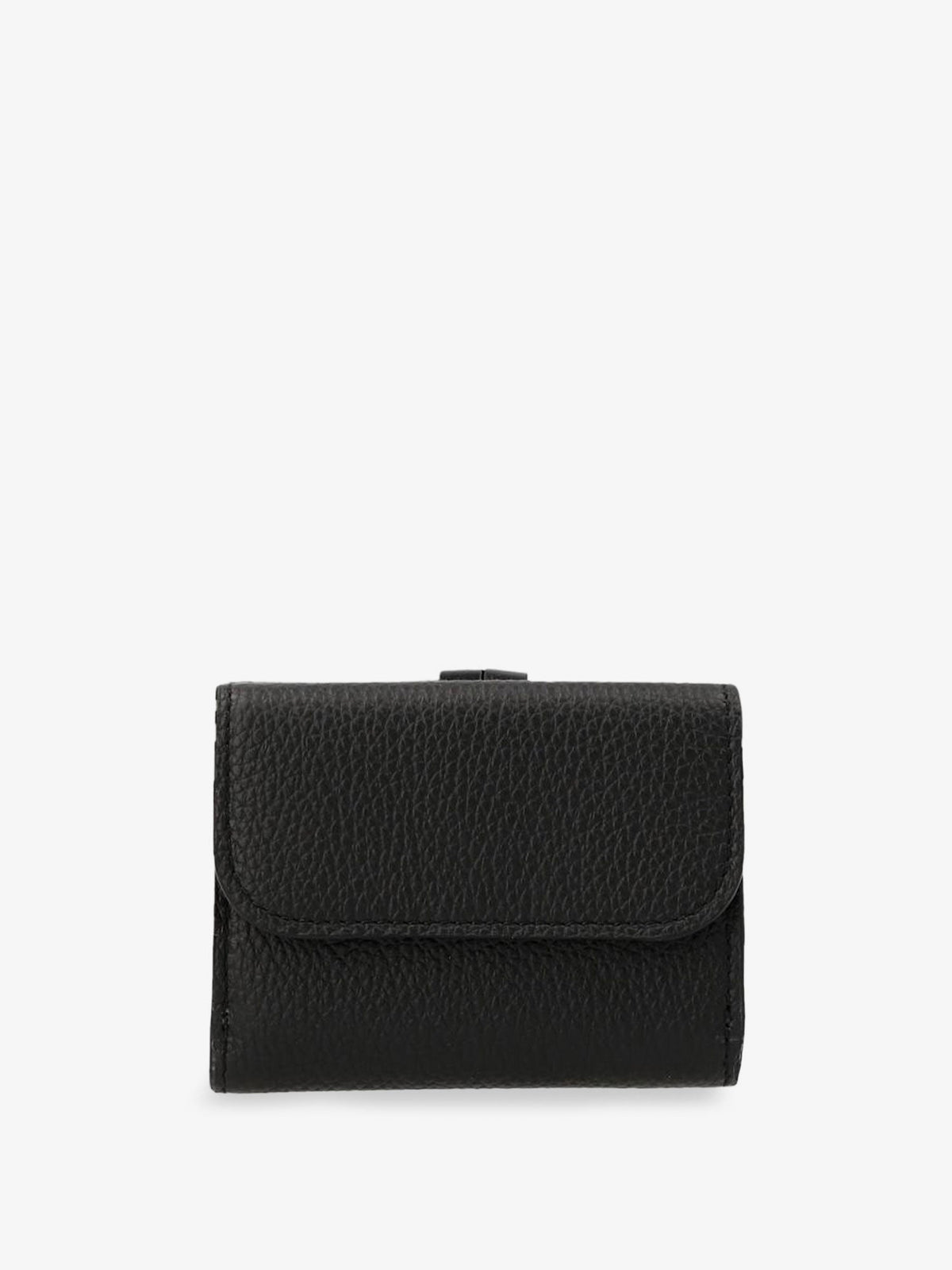 Chloé Mini Alphabet Trifold Leather Wallet - Black