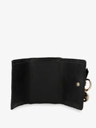 Chloé Mini Alphabet Trifold Leather Wallet - Black