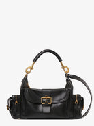 Chloé Carry shiny buffalo leather shoulder bag - Nero