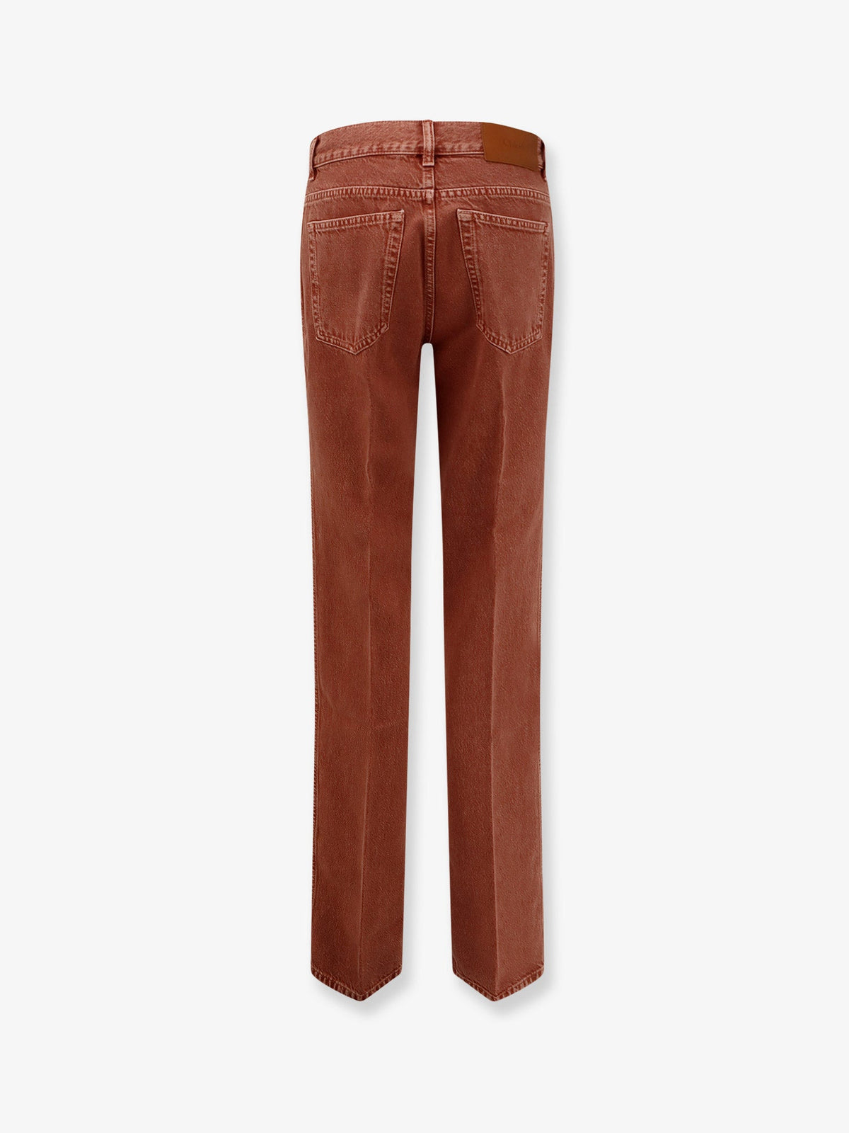 Chloé Colored denim trousers - Crimson Brown
