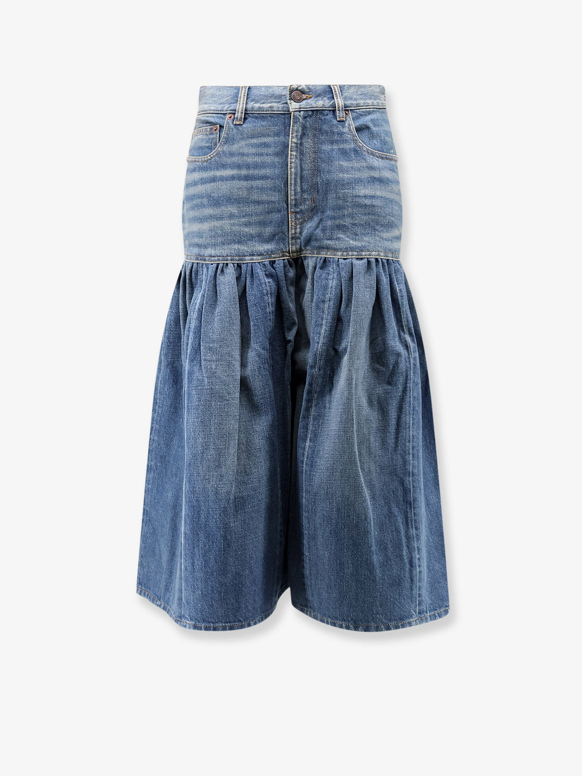 Chloé Lightweight cotton denim fabric skirt/trousers - Dusty Cobalt