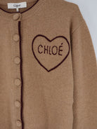Chloé Wool and cashmere wool cardigan - Bleached Brown