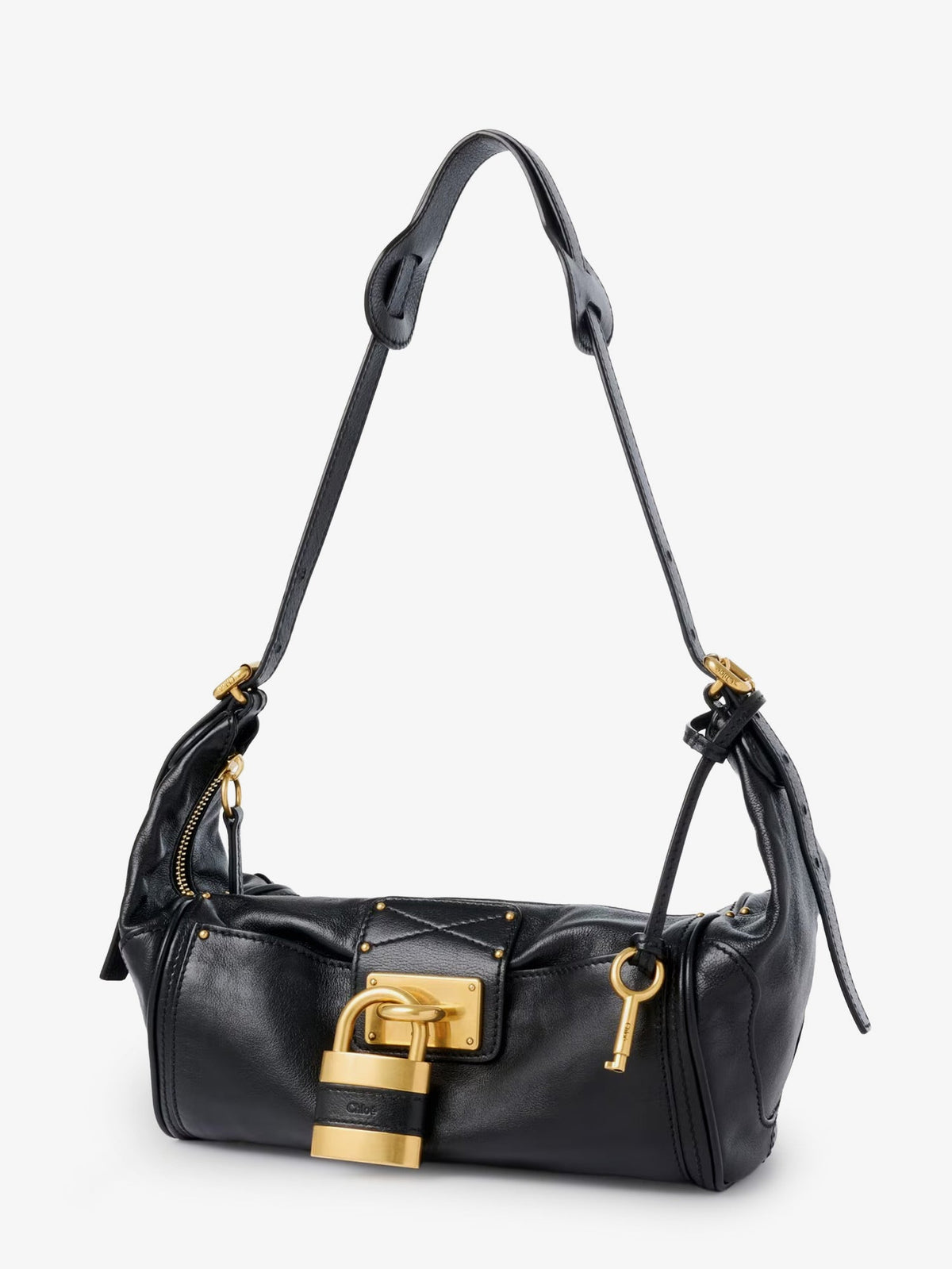 Chloé Paddington Leather Shoulder Bag - Black