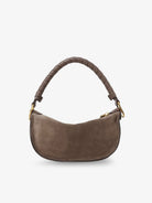 Chloé Marcie Suede shoulder bag - Nickelgrey