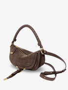 Chloé Marcie Suede shoulder bag - Nickelgrey