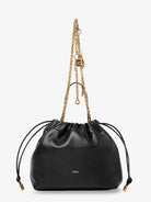 Chloé Chloé Icons leather crossbody bag with front logo - Black