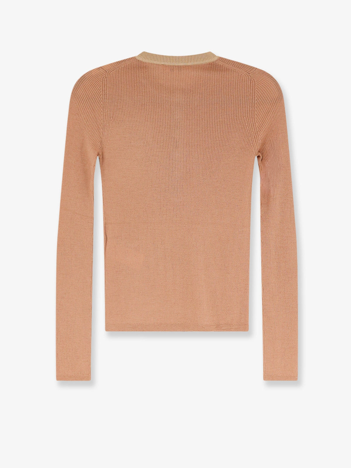 Chloé Ribbed wool T-Shirt - Coffee Pink