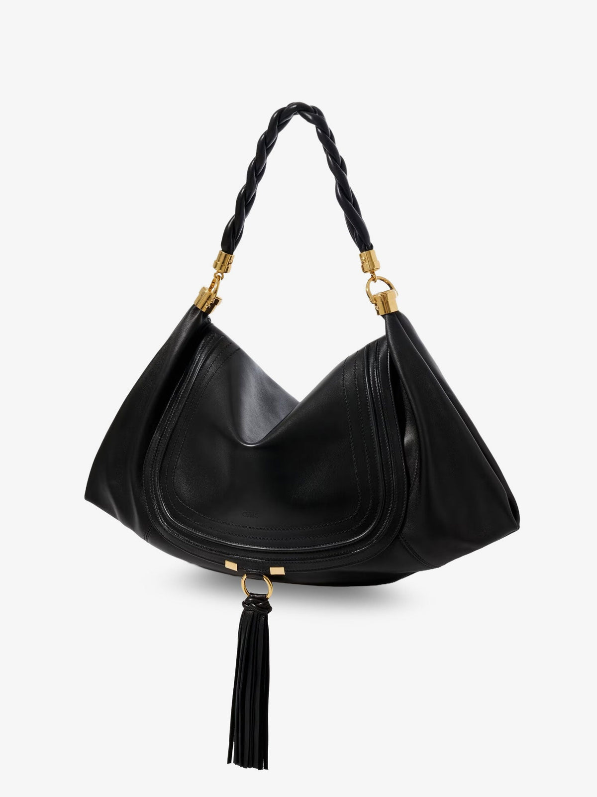 Chloé Marcie Foulard leather shoulder bag - Black