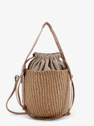 Chloé Woody raffia bucket bag - Blushy Beige