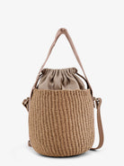 Chloé Woody raffia bucket bag - Blushy Beige