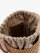 Chloé Woody raffia bucket bag - Blushy Beige