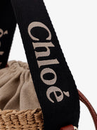 Chloé Woody raffia bucket bag - Black - Beige 1