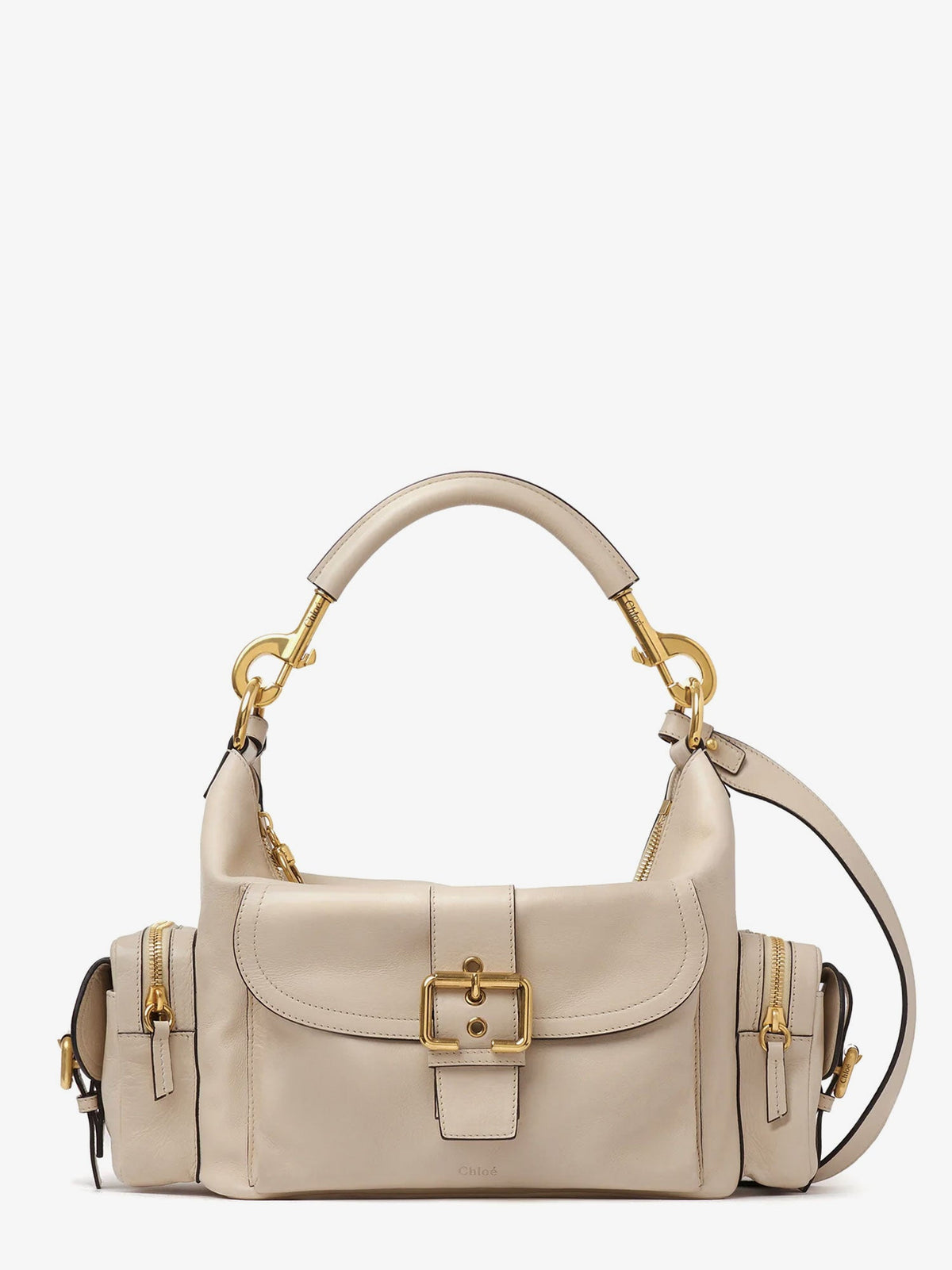 Chloé Medium Double Carry leather shoulder bag - Boyish Brown