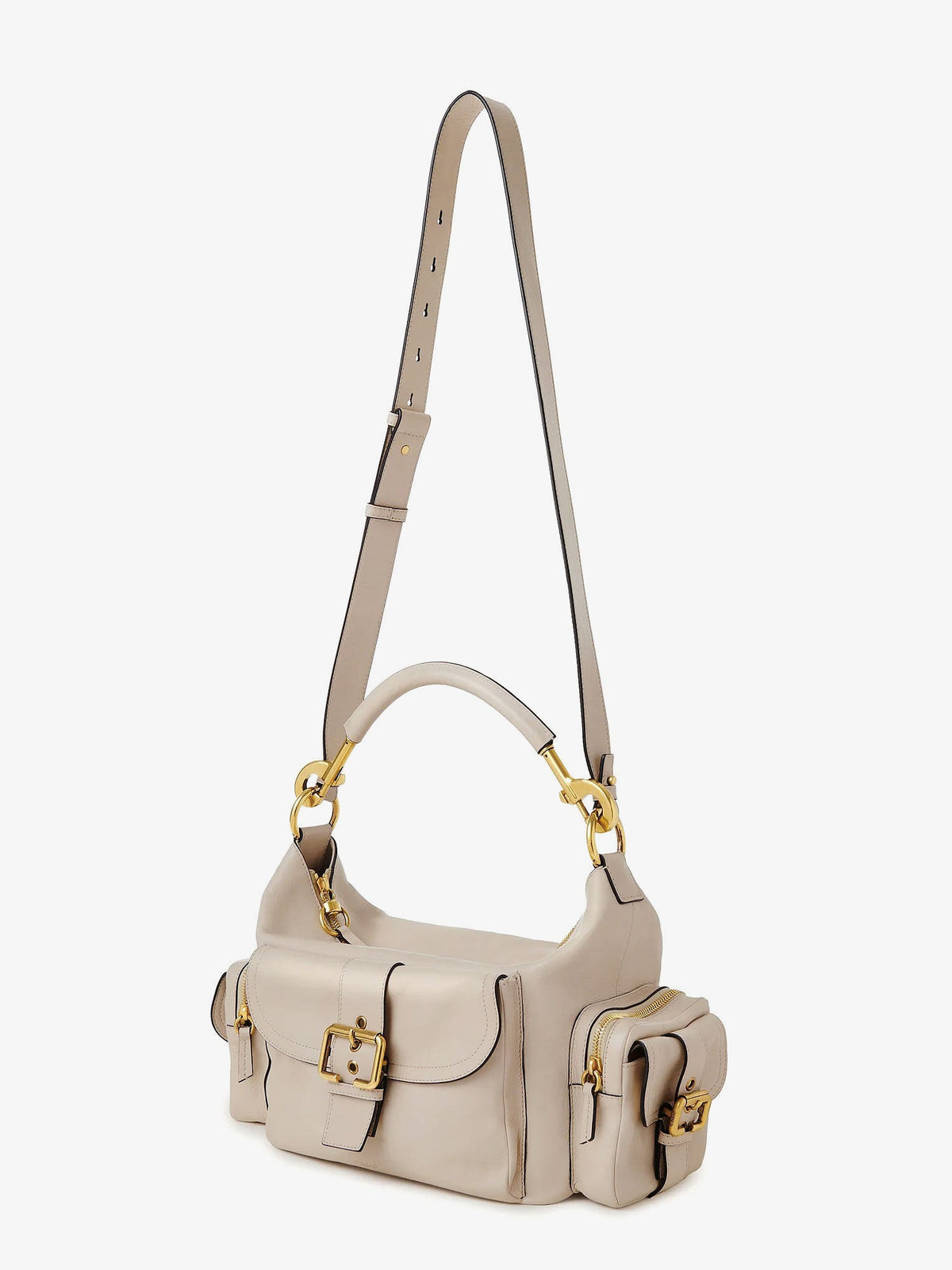 Chloé Medium Double Carry leather shoulder bag - Boyish Brown