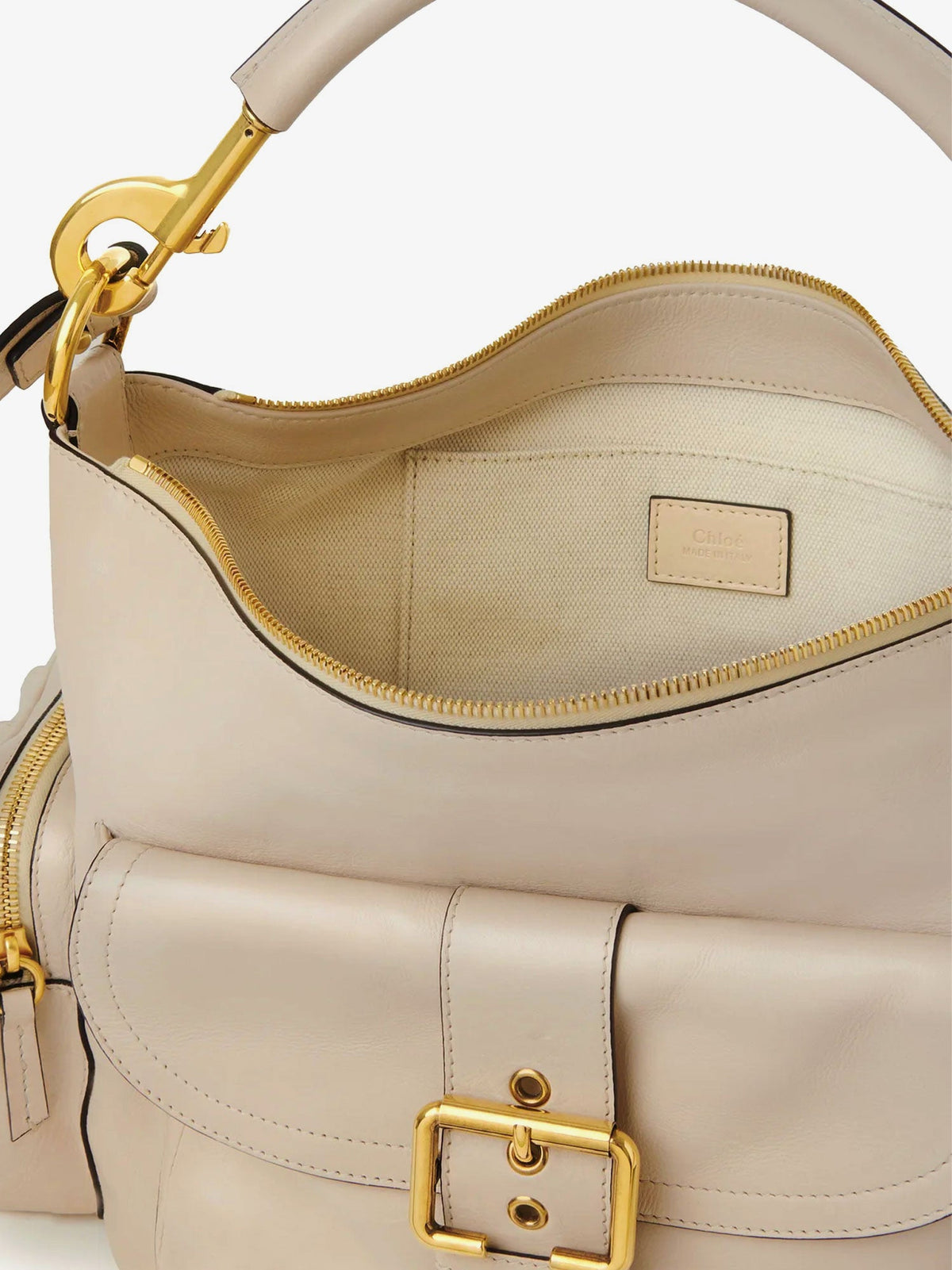 Chloé Medium Double Carry leather shoulder bag - Boyish Brown