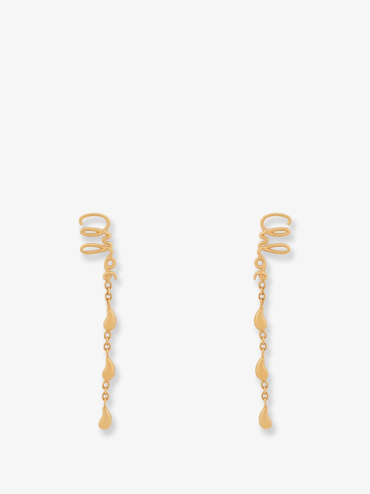 Chloé Chloé Iconic metal earrings - Vintage Gold