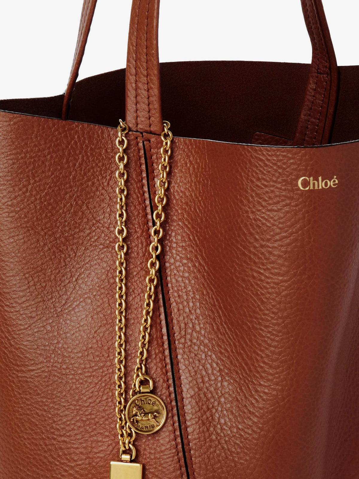 Chloé Chloé Spin leather shoulder bag - Blushy Brown