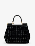 Dolce & Gabbana Sicily velvet handbag - Neroantracite