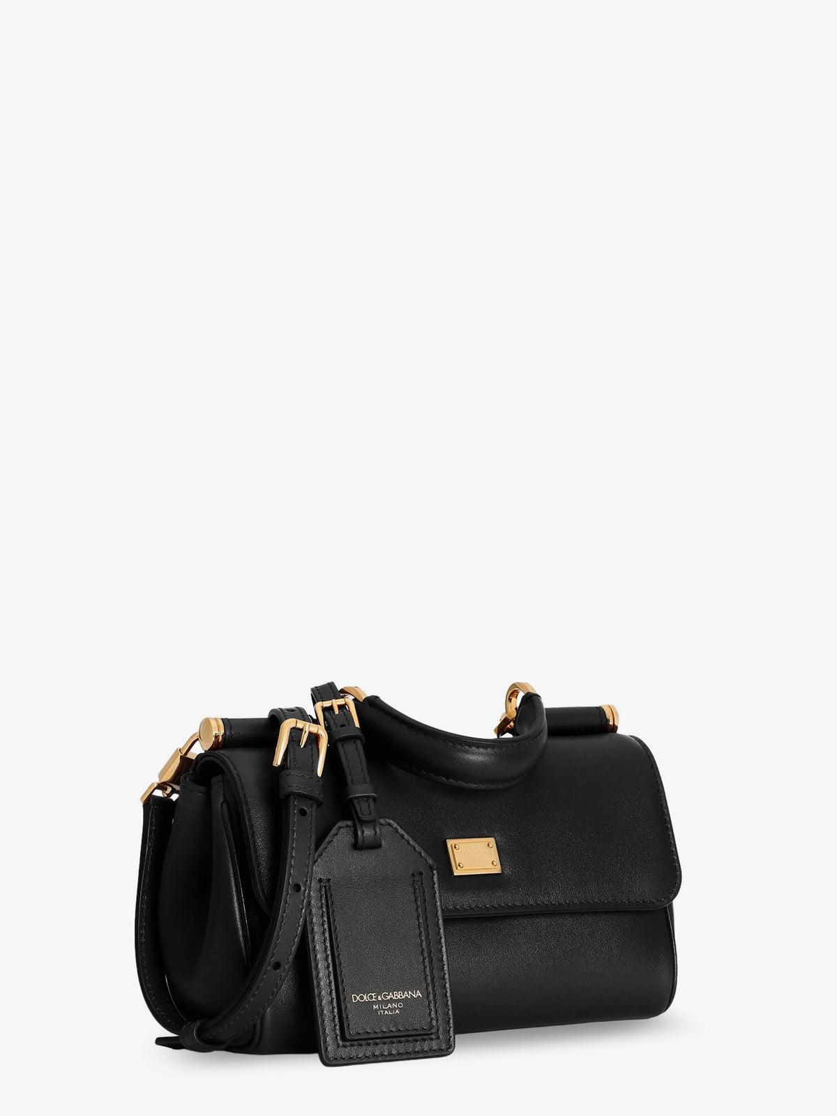 Dolce & Gabbana My Sicily Mini Leather Handbag - Nero