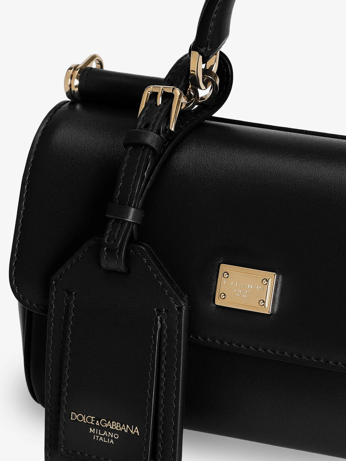 Dolce & Gabbana My Sicily Mini Leather Handbag - Nero
