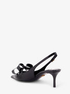 Dolce & Gabbana Patent leather sandals with front bow detail - Nero