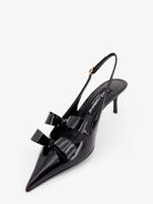 Dolce & Gabbana Patent leather sandals with front bow detail - Nero
