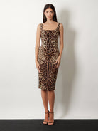 Dolce & Gabbana Midi Dress with Animal print - Leonew