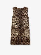 Dolce & Gabbana Stretch silk dress with Leopard print - Multicolor