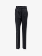 Dolce & Gabbana Pinstriped stretch wool trousers - Rigato