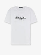 Dolce & Gabbana Cotton t-shirt with Logo - Bianco Ottico
