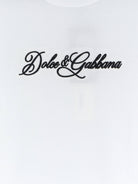 Dolce & Gabbana Cotton t-shirt with Logo - Bianco Ottico