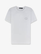 Dolce & Gabbana Cotton t-shirt with iconic detail - Bianco Ottico