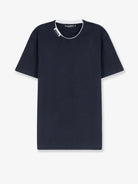 Dolce & Gabbana Cotton t-shirt with contrasting profile - Blu Scurissimo