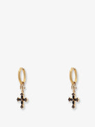 Dolce & Gabbana Brass earrings with rhinestones - Oro