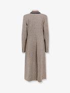 Dries Van Noten Ritt madras cotton blend coat - Tan