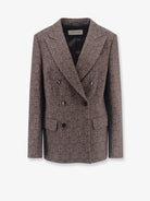 Dries Van Noten Barrysta wool and cotton blazer - Brown