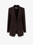 Dries Van Noten Voles striped viscose blazer - Brown