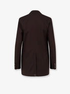 Dries Van Noten Voles striped viscose blazer - Brown