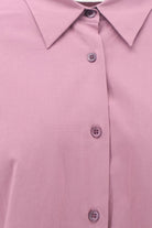 Dries Van Noten Chloris cotton shirt with embroiders cuffs - Old Rose