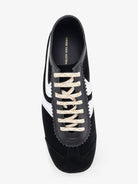 Dries Van Noten Low-Top suede sneakers - Blackwhite
