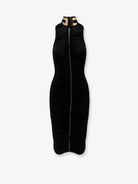 Elisabetta Franchi Draped midi dress - Nero
