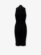 Elisabetta Franchi Draped midi dress - Nero