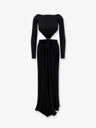 Elisabetta Franchi Red Carpet stretch viscose dress - Nero