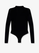 Elisabetta Franchi Viscose blend bodysuit with jewel charm detail - Nero