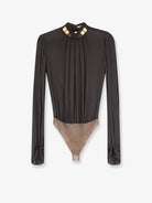 Elisabetta Franchi Viscose shirt with body detail - Nero