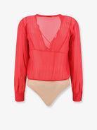 Elisabetta Franchi Viscose Body Shirt - Red